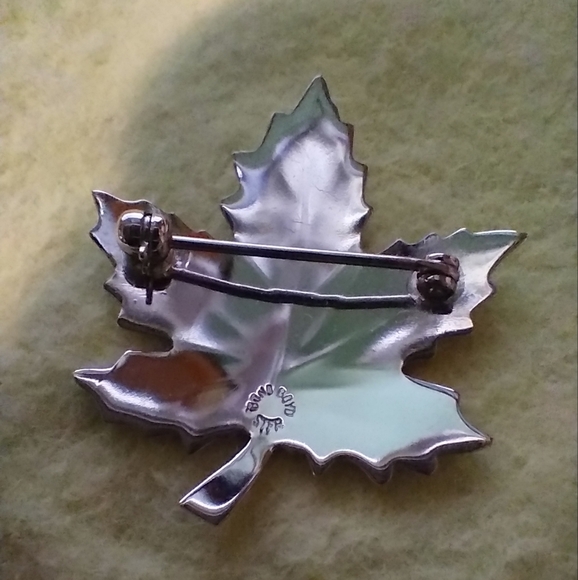 Vintage Bond Boyd Sterling Silver Maple Leaf Brooch Pin Canada - Picture 6 of 6